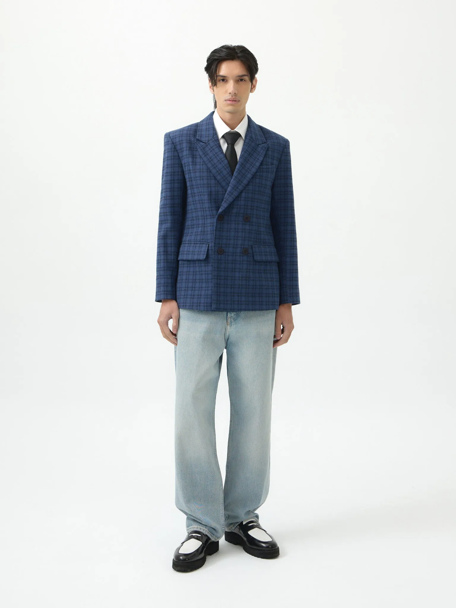 CLASSIC BLUES DOUBLE BREASTED BLAZER sold by BLZR.ID