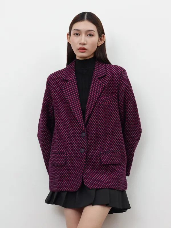 MAGENTA OVERSIZED BLAZER made by BLZR.ID