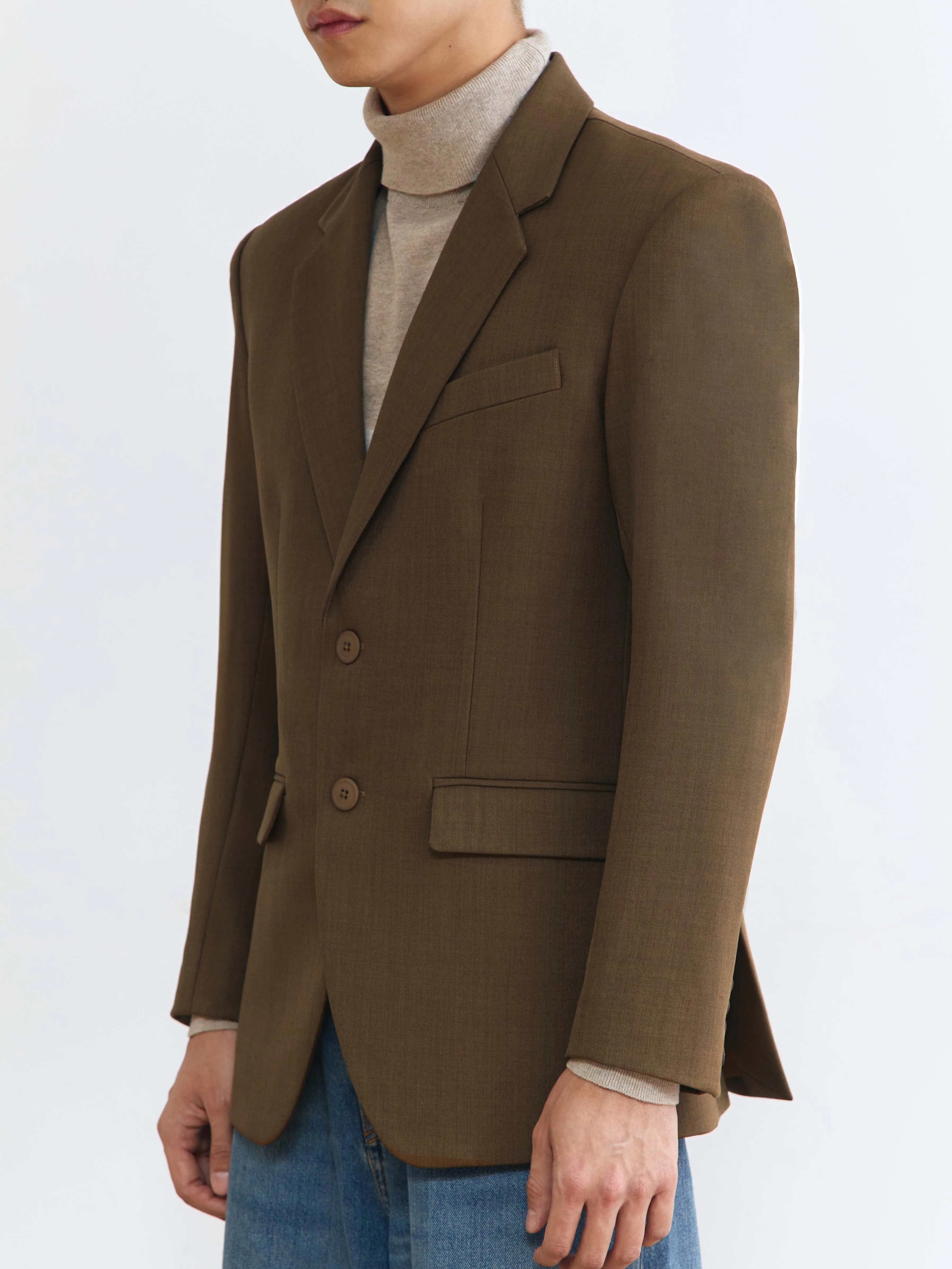 BASIC PECAN SLIM FIT BLAZER sold by BLZR.ID product image thumbnail 4