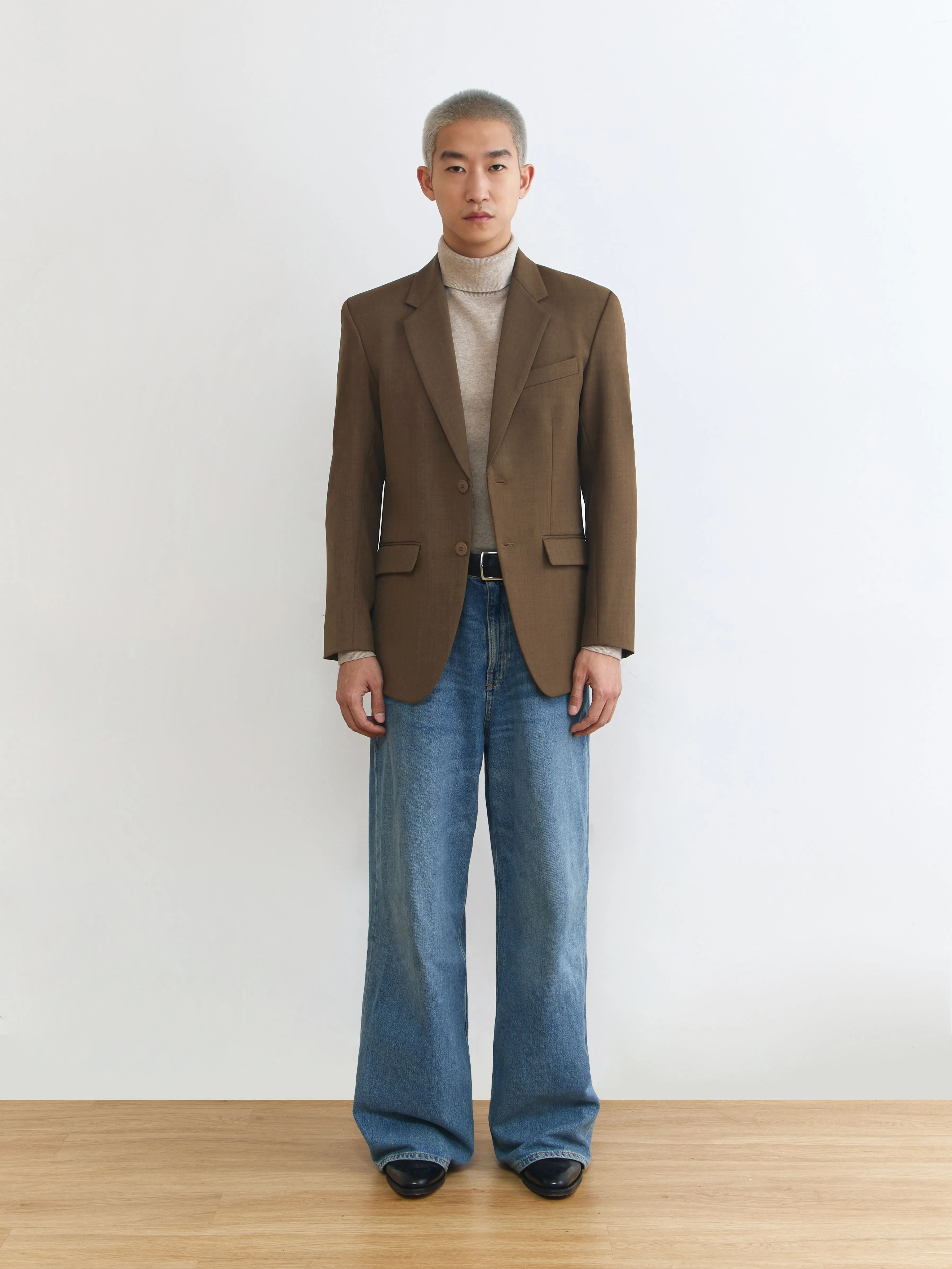 BASIC PECAN SLIM FIT BLAZER sold by BLZR.ID
