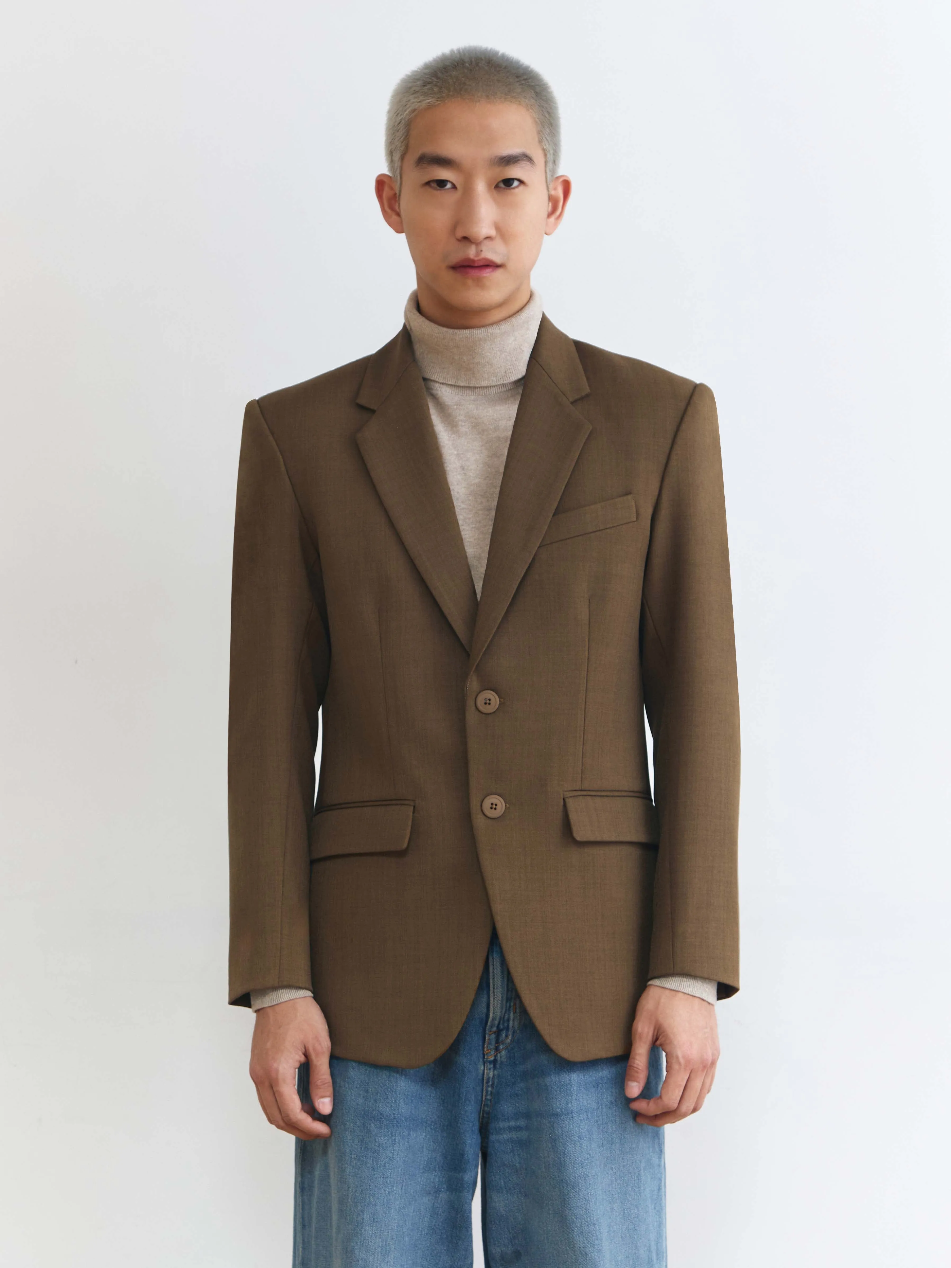 BASIC PECAN SLIM FIT BLAZER sold by BLZR.ID product image thumbnail 2