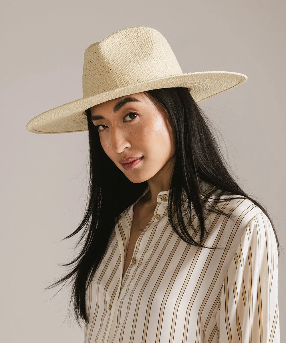 Faye Wide Fedora Straw Hat sold by Gigi Pip product image thumbnail 2