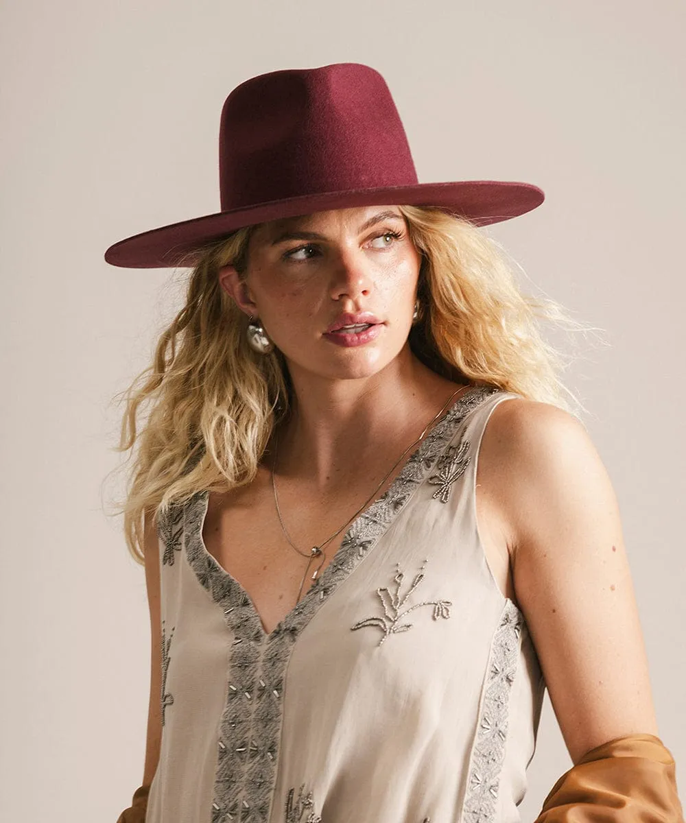 Wesley Wide Brim Fedora Hat sold by Gigi Pip product image thumbnail 2
