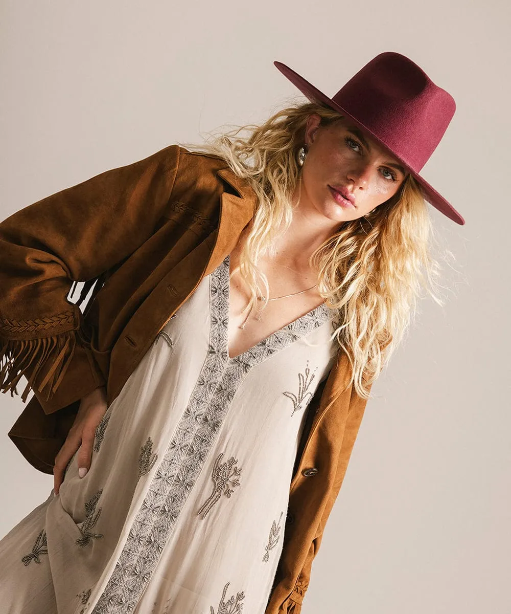 Wesley Wide Brim Fedora Hat sold by Gigi Pip product image thumbnail 4