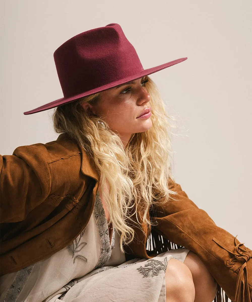 Wesley Wide Brim Fedora Hat sold by Gigi Pip product image thumbnail 3