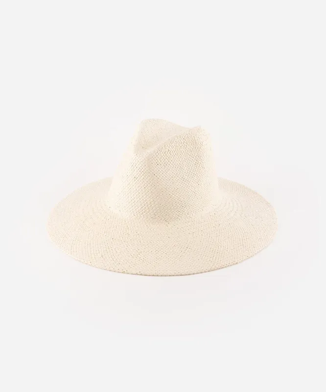 Willa Wide Brim Fedora Straw Hat sold by Gigi Pip