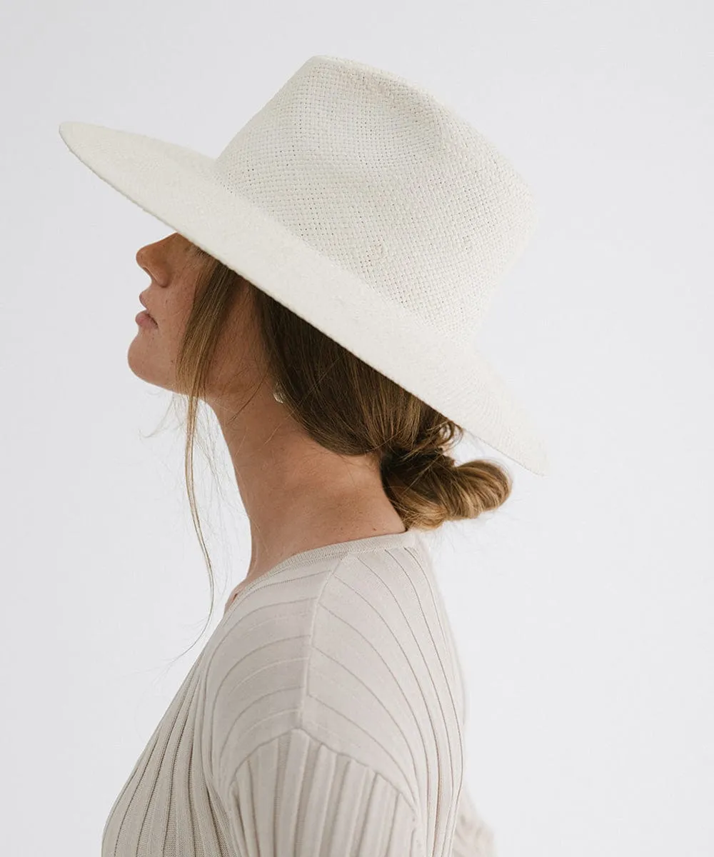 Willa Wide Brim Fedora Straw Hat sold by Gigi Pip product image thumbnail 4