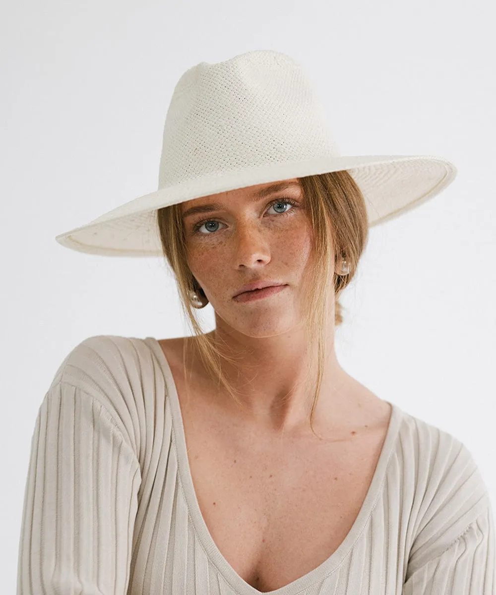 Willa Wide Brim Fedora Straw Hat sold by Gigi Pip product image thumbnail 2