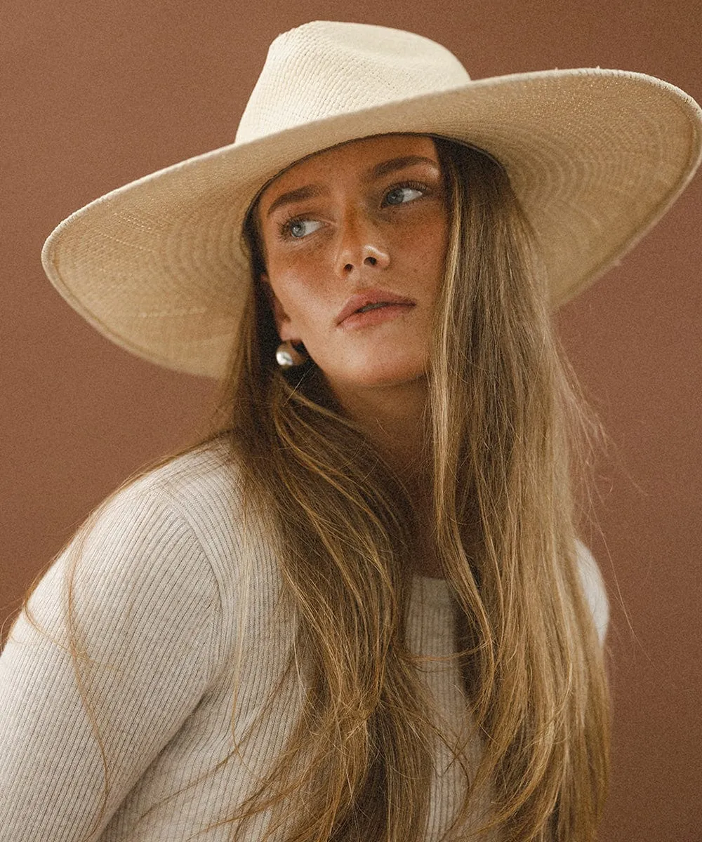 Meg Wide Brim Panama Straw Hat sold by Gigi Pip product image thumbnail 5