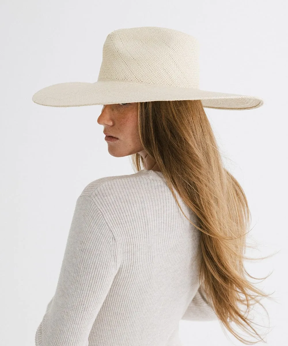 Meg Wide Brim Panama Straw Hat sold by Gigi Pip product image thumbnail 2