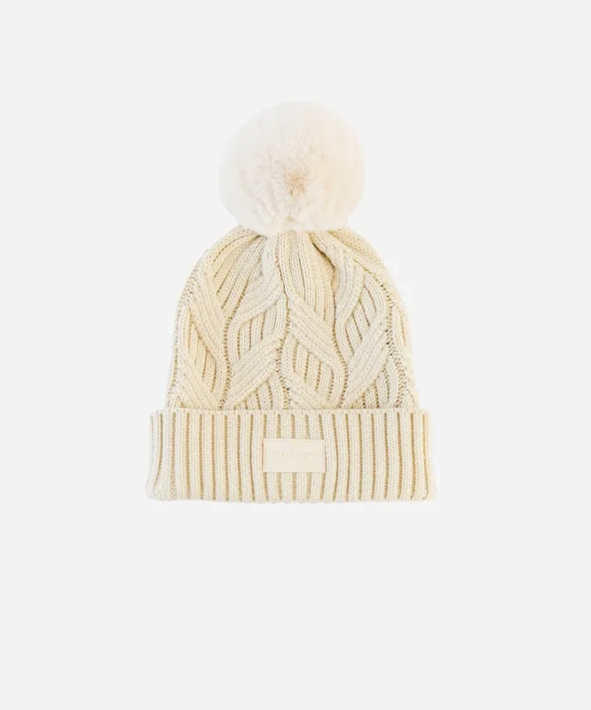 Ida Cable Knit Beanie made by Gigi Pip