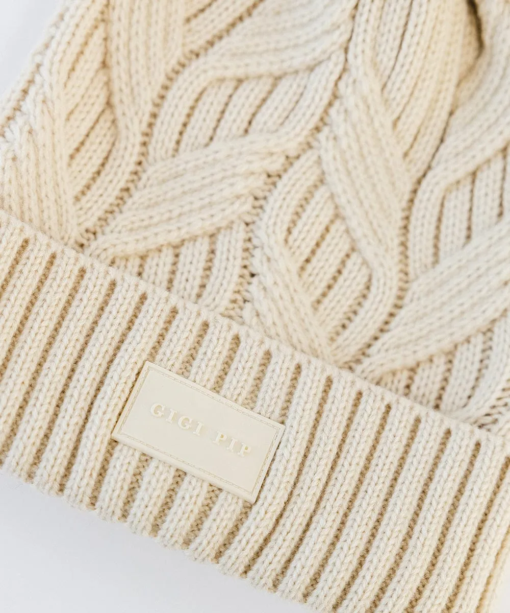 Ida Cable Knit Beanie sold by Gigi Pip product image thumbnail 5