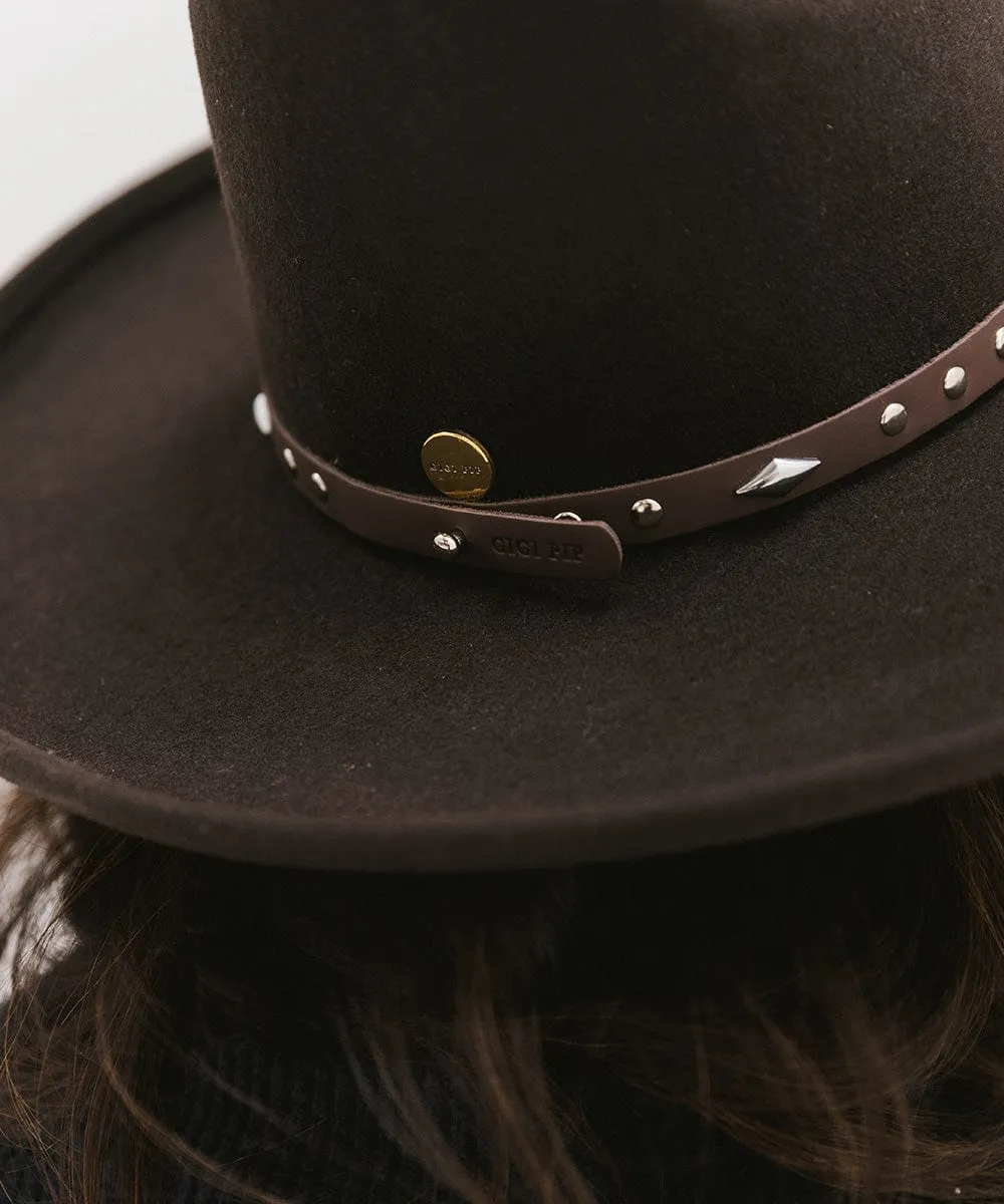 Studded Leather Hat Band sold by Gigi Pip product image thumbnail 5