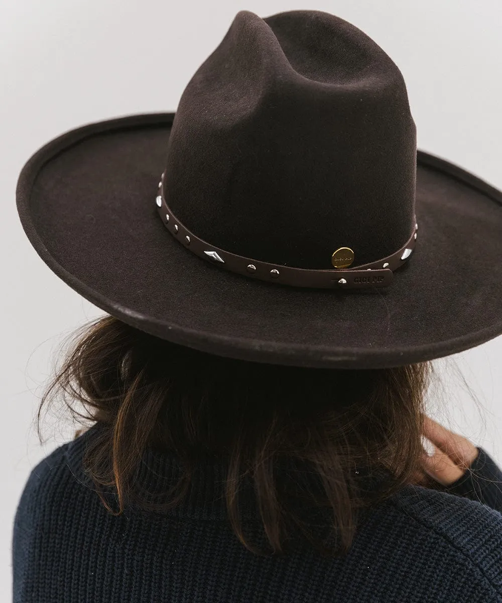 Studded Leather Hat Band sold by Gigi Pip product image thumbnail 3