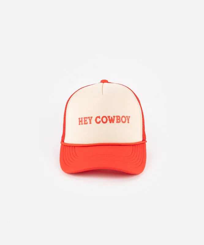 Hey Cowboy Trucker Hat sold by Gigi Pip