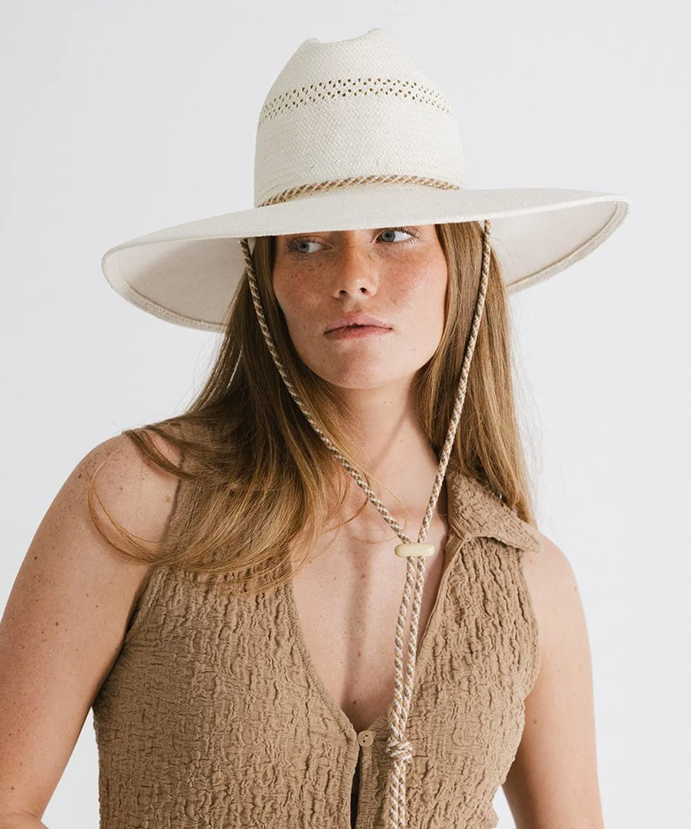 Opal Wide Brim Straw Sun Hat sold by Gigi Pip product image thumbnail 2
