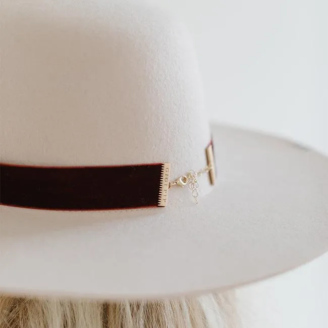 Velvet Chain Hat Band sold by Gigi Pip product image thumbnail 2