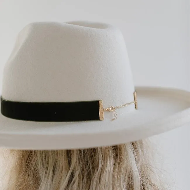 Velvet Chain Hat Band sold by Gigi Pip product image thumbnail 4