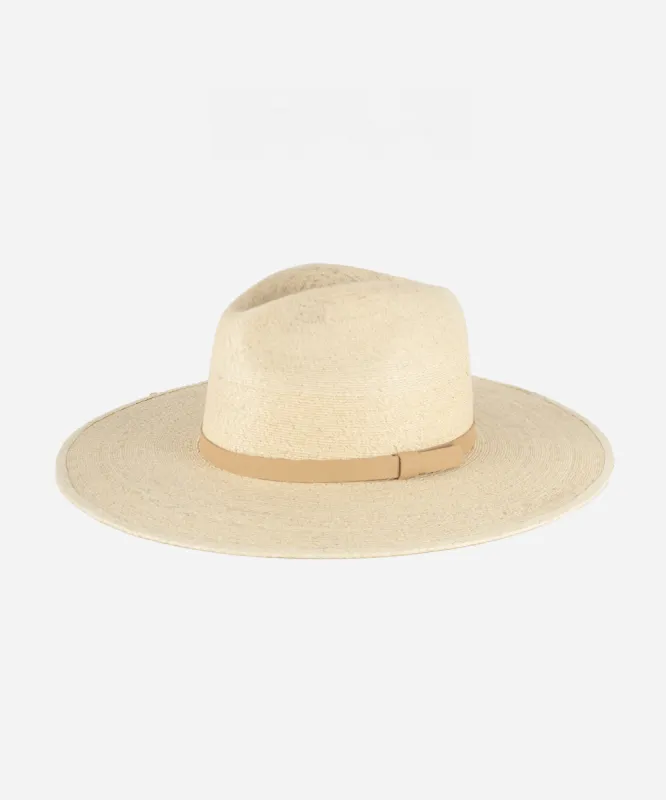 Blake Wide Brim Fedora - Natural Blemished sold by Gigi Pip