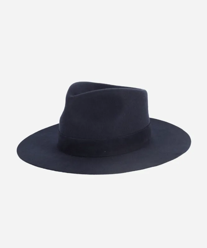Miller Fedora - Navy BLEMISHED made by Gigi Pip