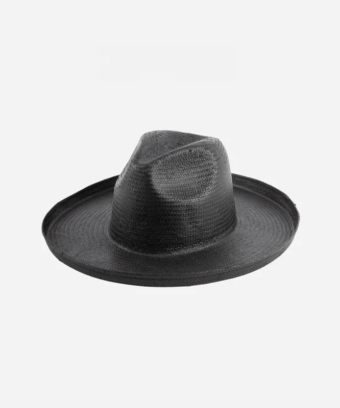 Penny Pencil Brim Fedora - Black BLEMISHED made by Gigi Pip