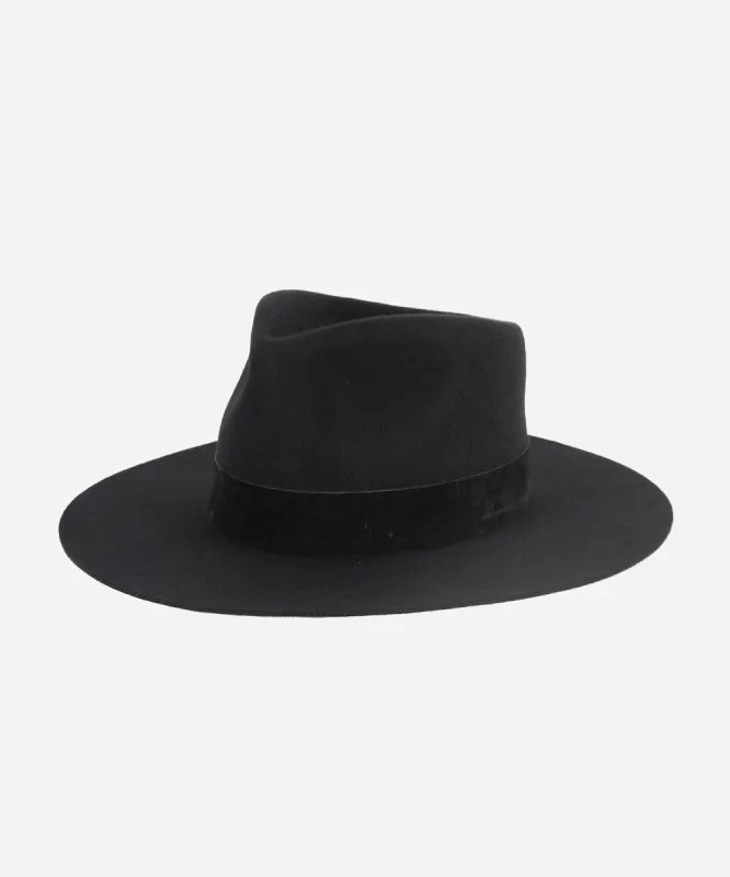 Miller Fedora - Black BLEMISHED made by Gigi Pip