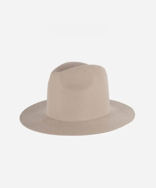 Billie Tall Fedora - Ivory BLEMISHED made by Gigi Pip