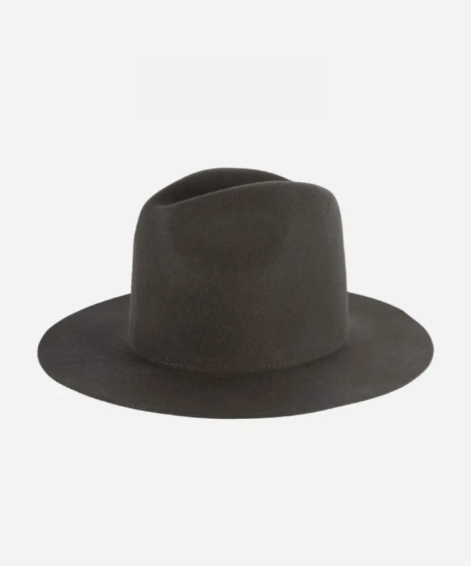 Billie Tall Fedora - Dark Grey BLEMISHED made by Gigi Pip