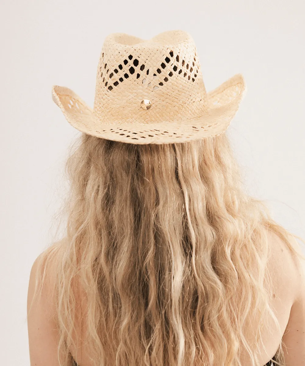 Nona Vented Fedora Straw Hat sold by Gigi Pip product image thumbnail 5