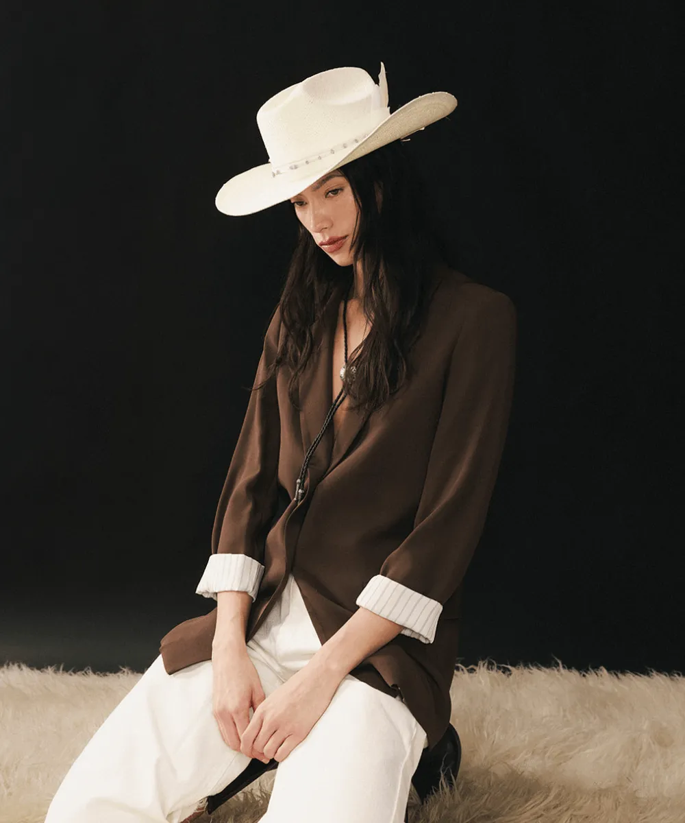 Carter Straw Cowboy Hat sold by Gigi Pip product image thumbnail 2