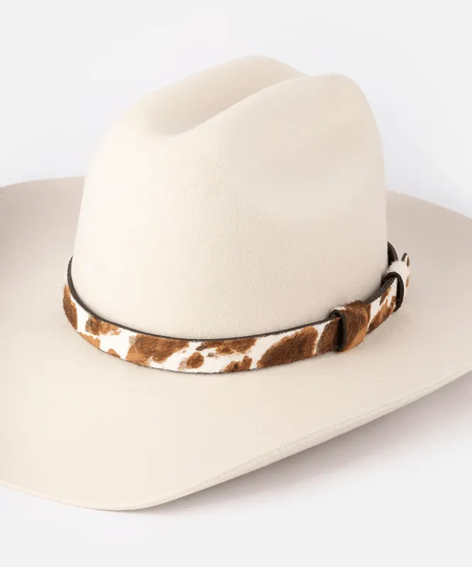 Cowhide Hat Band made by Gigi Pip