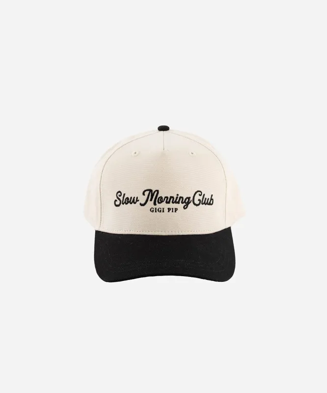 Slow Morning Club Canvas Trucker sold by Gigipip