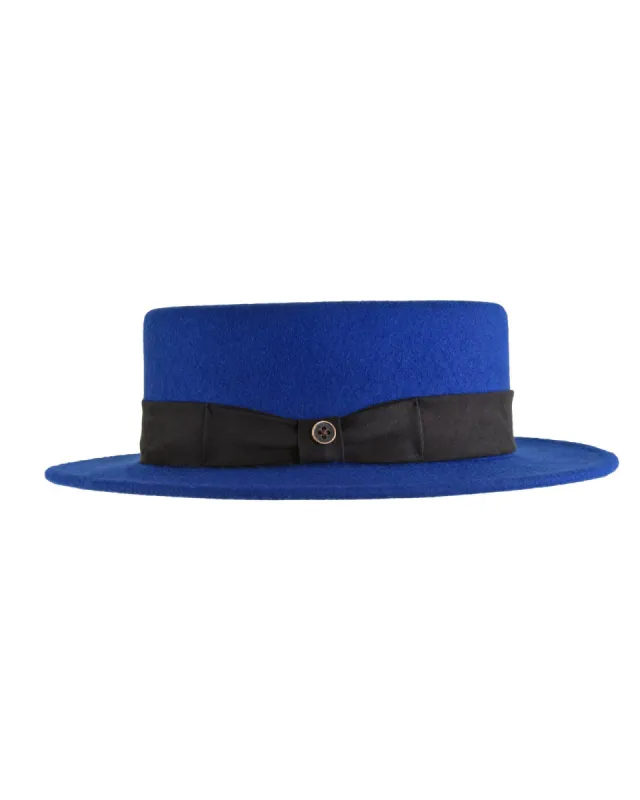 The Trip Felt Hat - Blue on Black sold by Fallen Broken Street