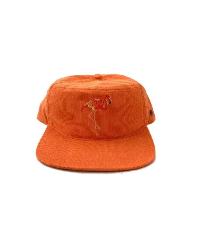 The Stash Cap - Corduroy - Pink Flamingo sold by Fallen Broken Street