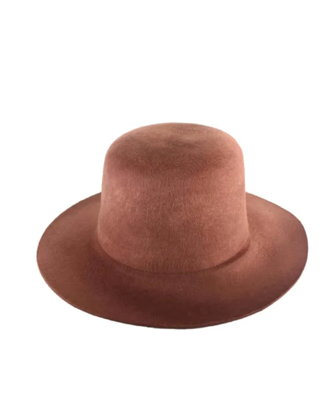 The Janis Felt Hat - Brown sold by Fallen Broken Street