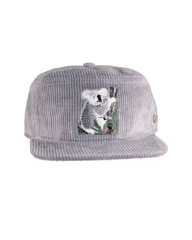The Stash Cap - Corduroy - Koala Grey sold by Fallen Broken Street