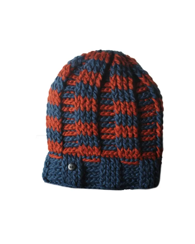 The Transend Stripes Beanie - BLUE/RED sold by Fallen Broken Street