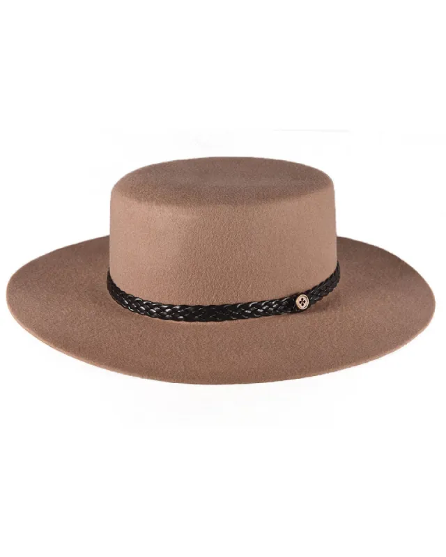 The Trix Felt Hat - Tan sold by Fallen Broken Street