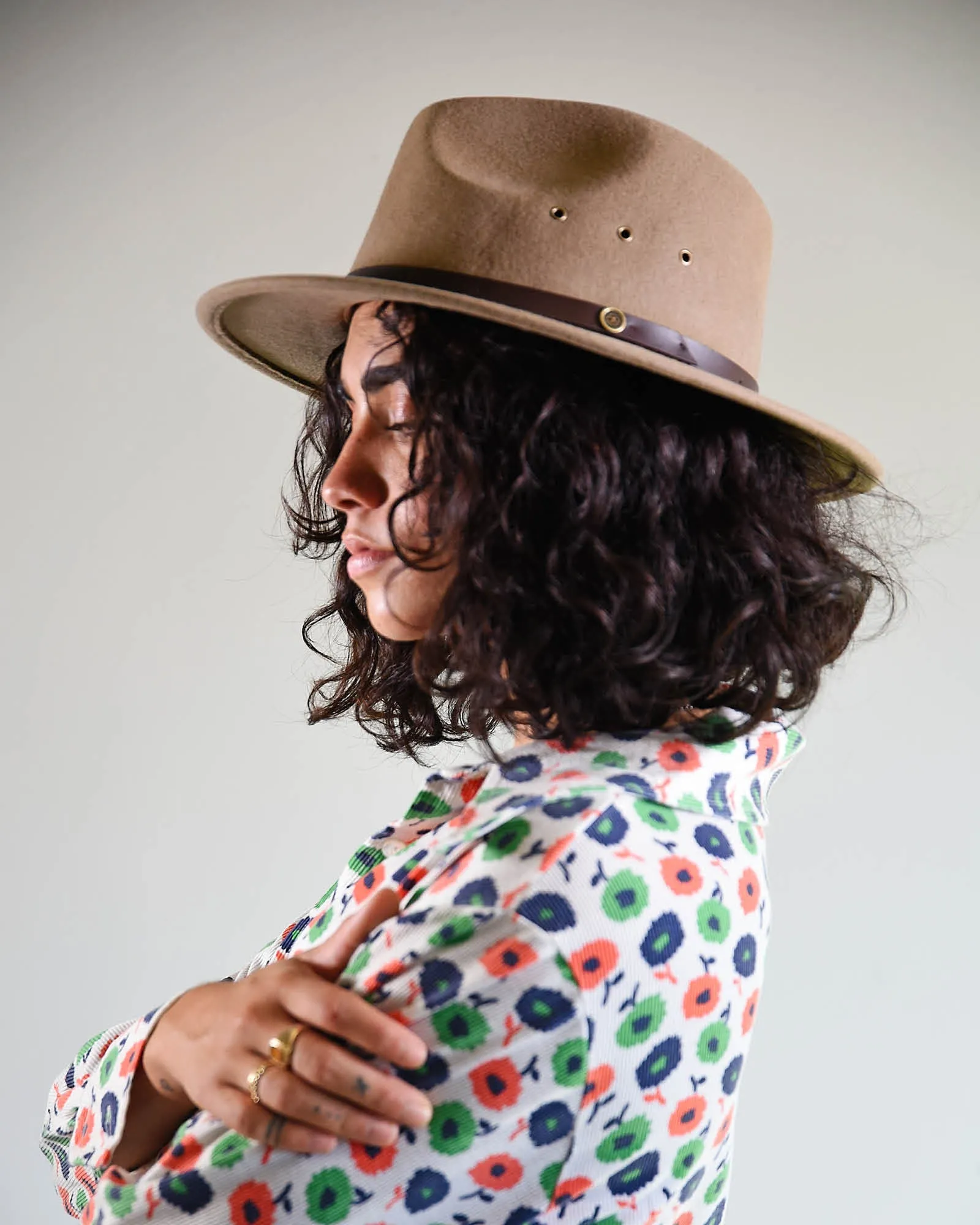 The Ratatat Felt Hat - TAN sold by Fallen Broken Street product image thumbnail 3