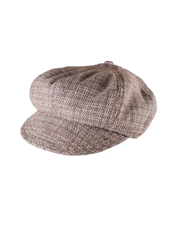 The Oliver Cap - Brown Tweed sold by Fallen Broken Street