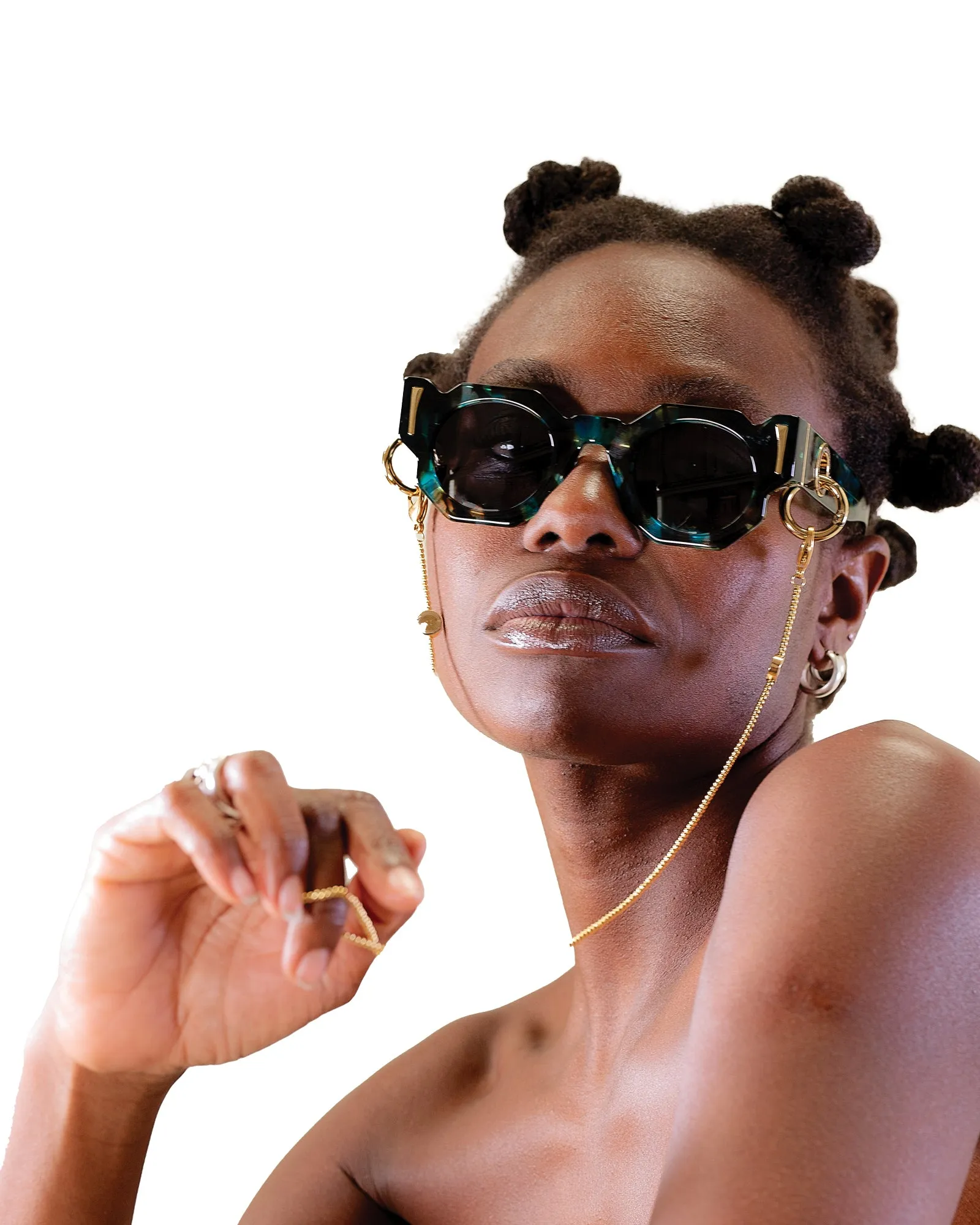 The Cosmos Galaxy Sunglasses | Black Polarised Lenses sold by Fallen Broken Street product image thumbnail 2