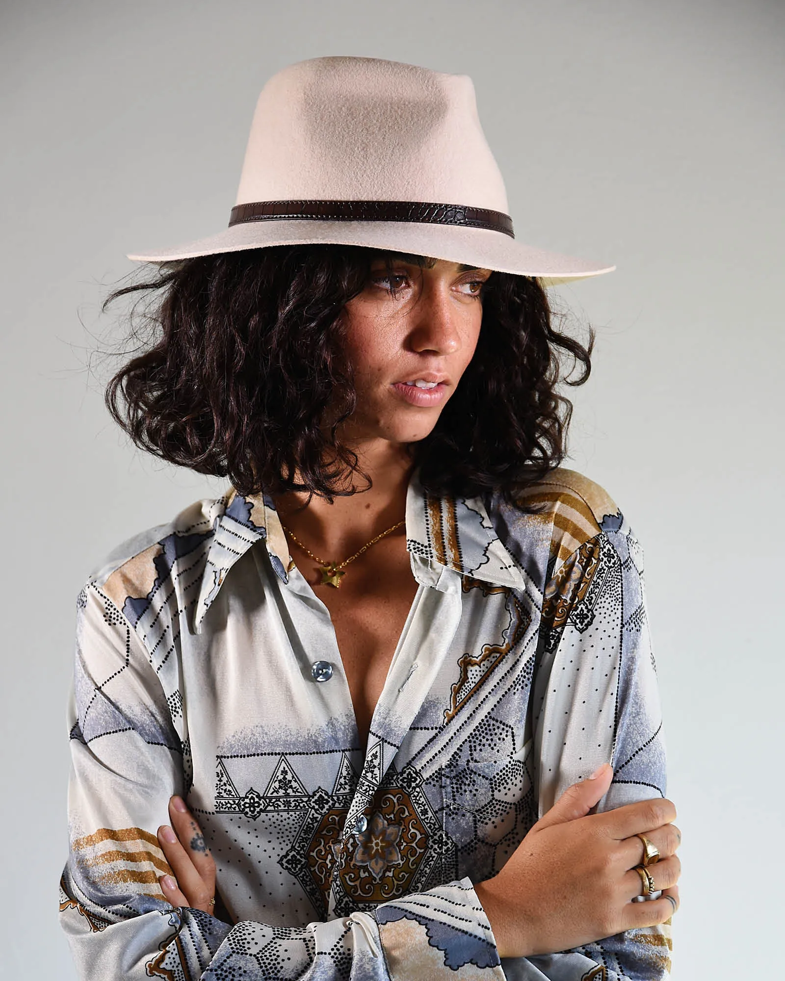 THe DiNgo Felt Hat - Cream sold by Fallen Broken Street product image thumbnail 4