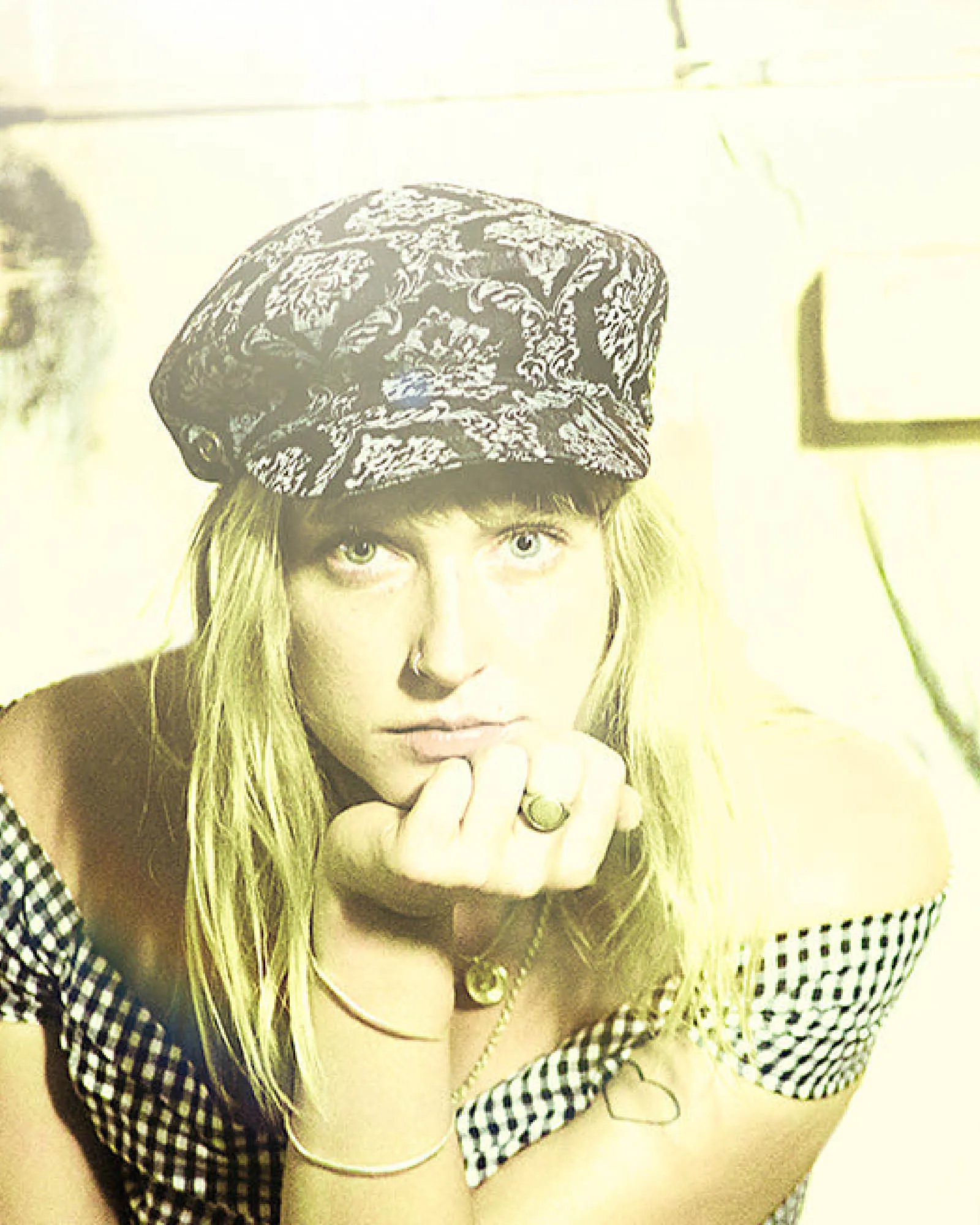 The Twist Paperboy Cap - Navy Tapestry sold by Fallen Broken Street product image thumbnail 2
