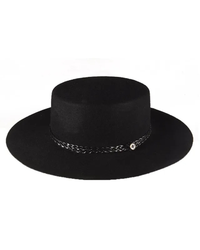 The Trix Felt Hat - Black sold by Fallen Broken Street