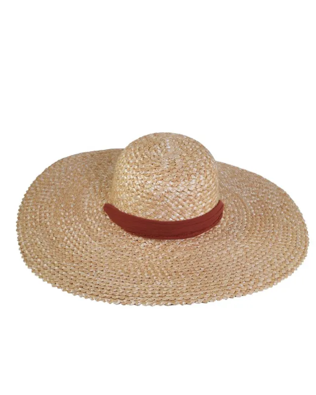 The Meadow Straw Hat - Rust sold by Fallen Broken Street