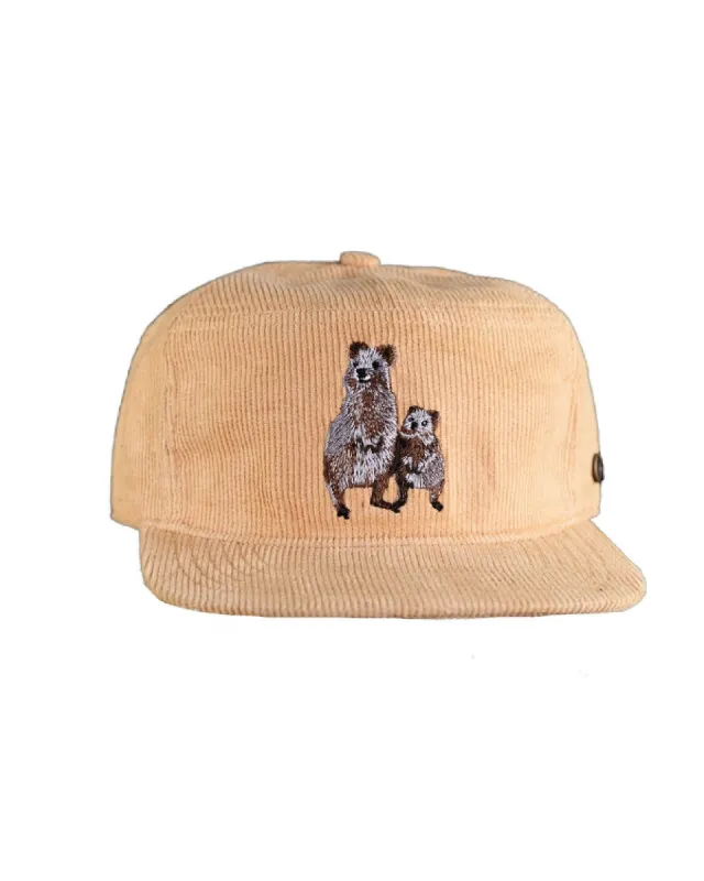 The Stash Cap - Corduroy - Quokka Mustard sold by Fallen Broken Street