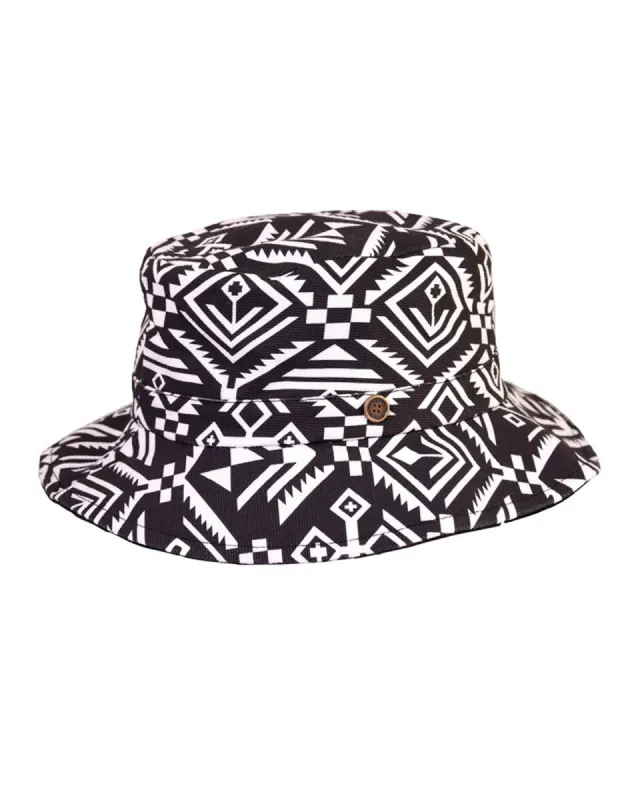 The FlipSide Bucket Hat - Aztec Reversible sold by Fallen Broken Street