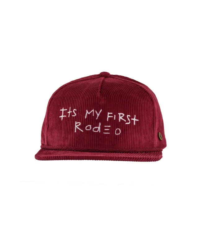 It’s My First Rodeo – Wine Corduroy Cap sold by Fallen Broken Street