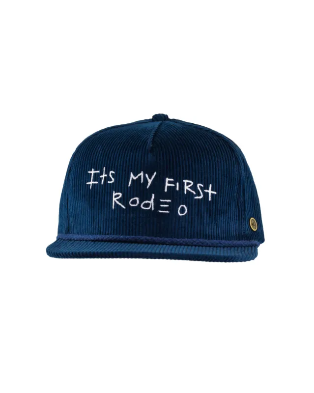 It’s My First Rodeo – Navy Corduroy Cap sold by Fallen Broken Street
