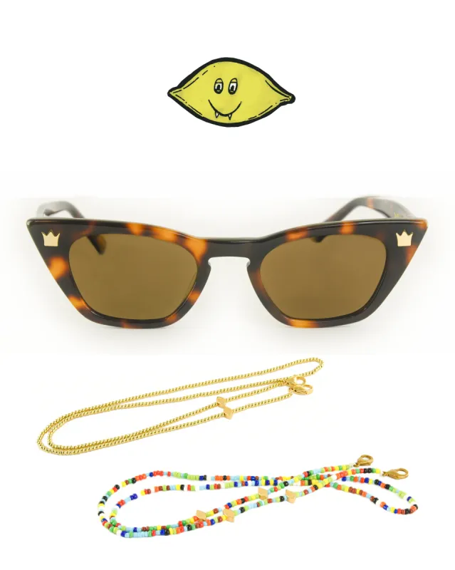 DOPE LEMON // Rose Pink Cadillac Sunglasses // Tort sold by Fallen Broken Street